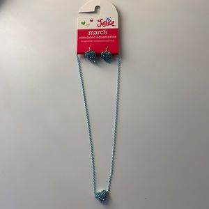 March set of earrings and necklace